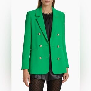 Generation Love Jacket Women’s Medium Green Leighton Double-Breasted Blazer